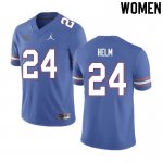 Women's Florida Gators #24 Avery Helm NCAA Nike Blue Authentic Stitched College Football Jersey XNJ2462WZ